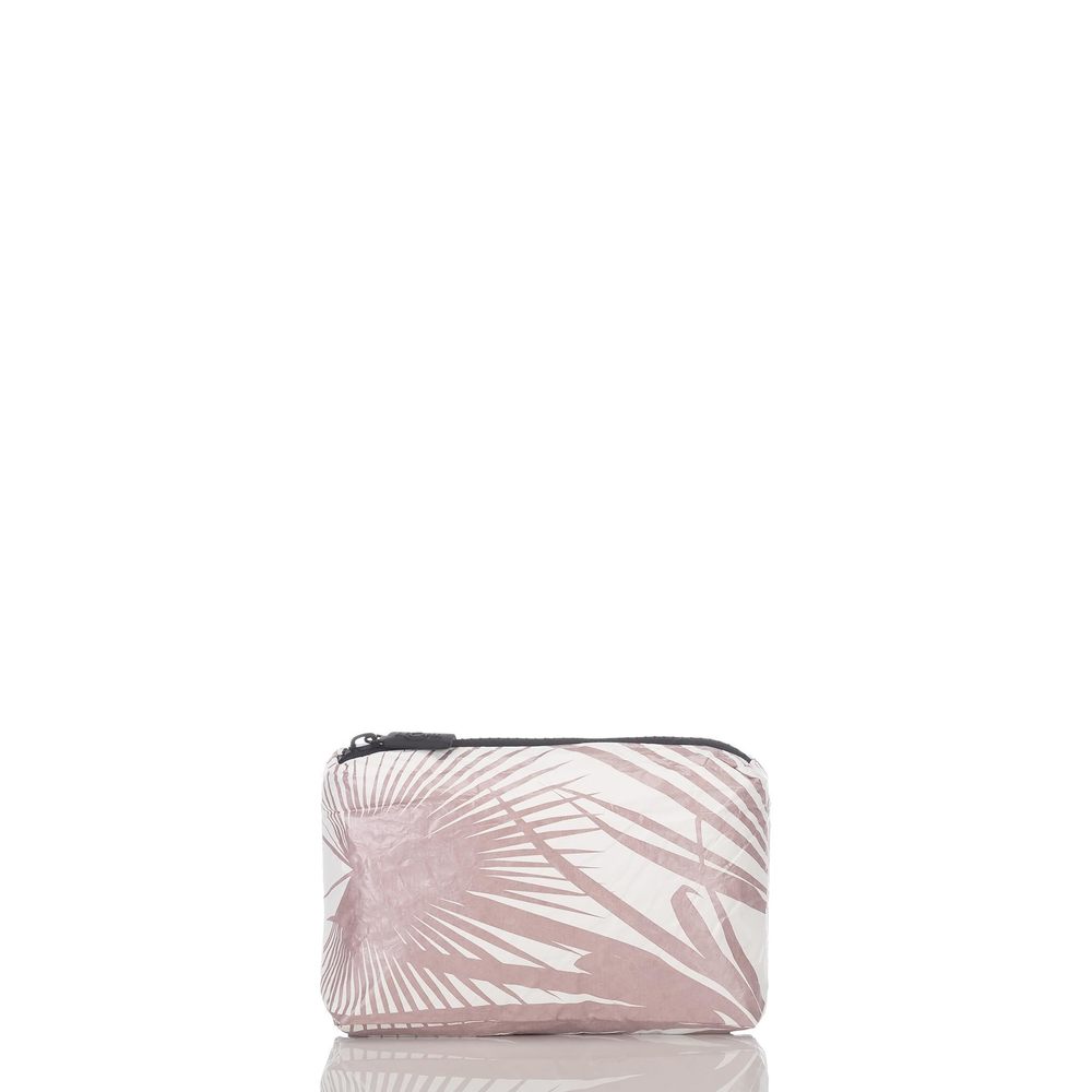 Mini Day Palms Pouch In Rose Gold🦎